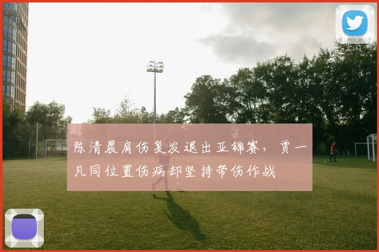 陈清晨肩伤复发退出亚锦赛，贾一凡同位置伤病却坚持带伤作战
